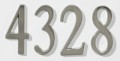 Brushed Nickel Adhesive  Numbers
