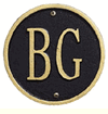 BG Black/Gold letters