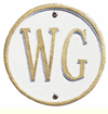 WG White/Gold letters